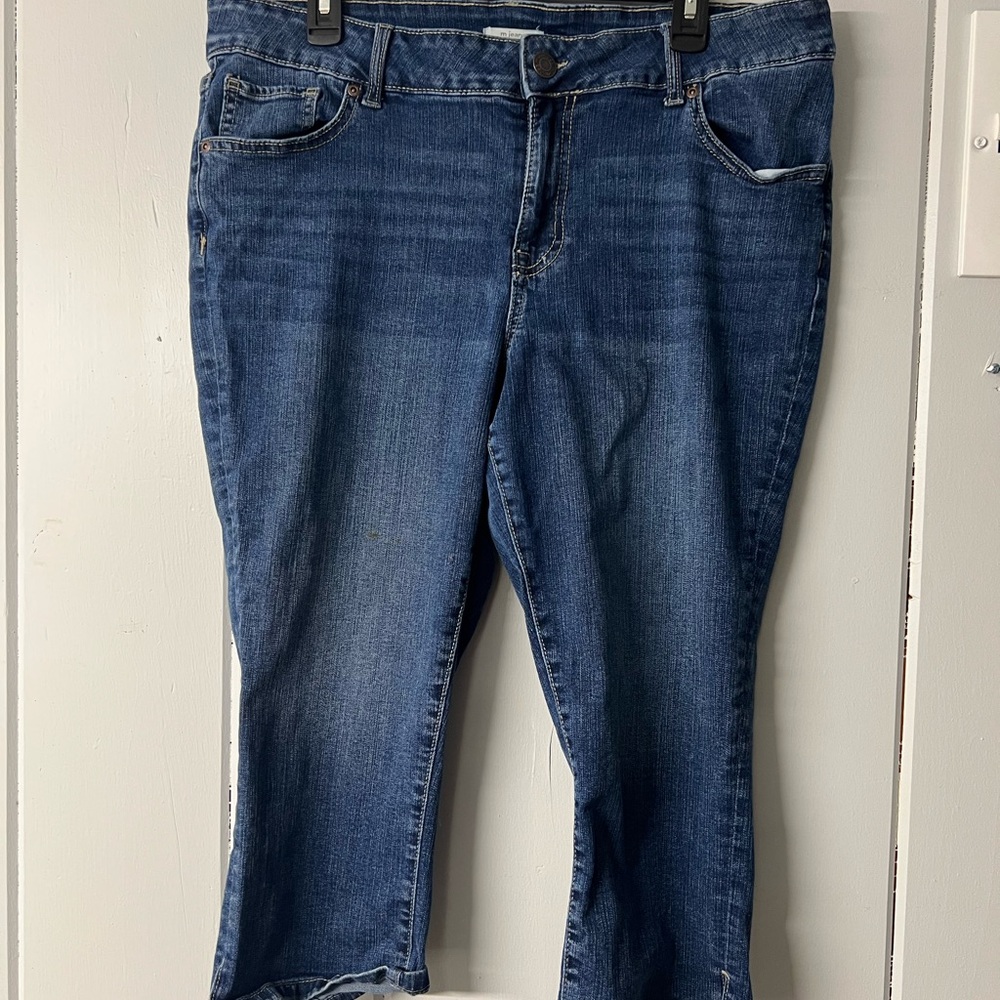 Maurices Dark Blue Ankle Jeans